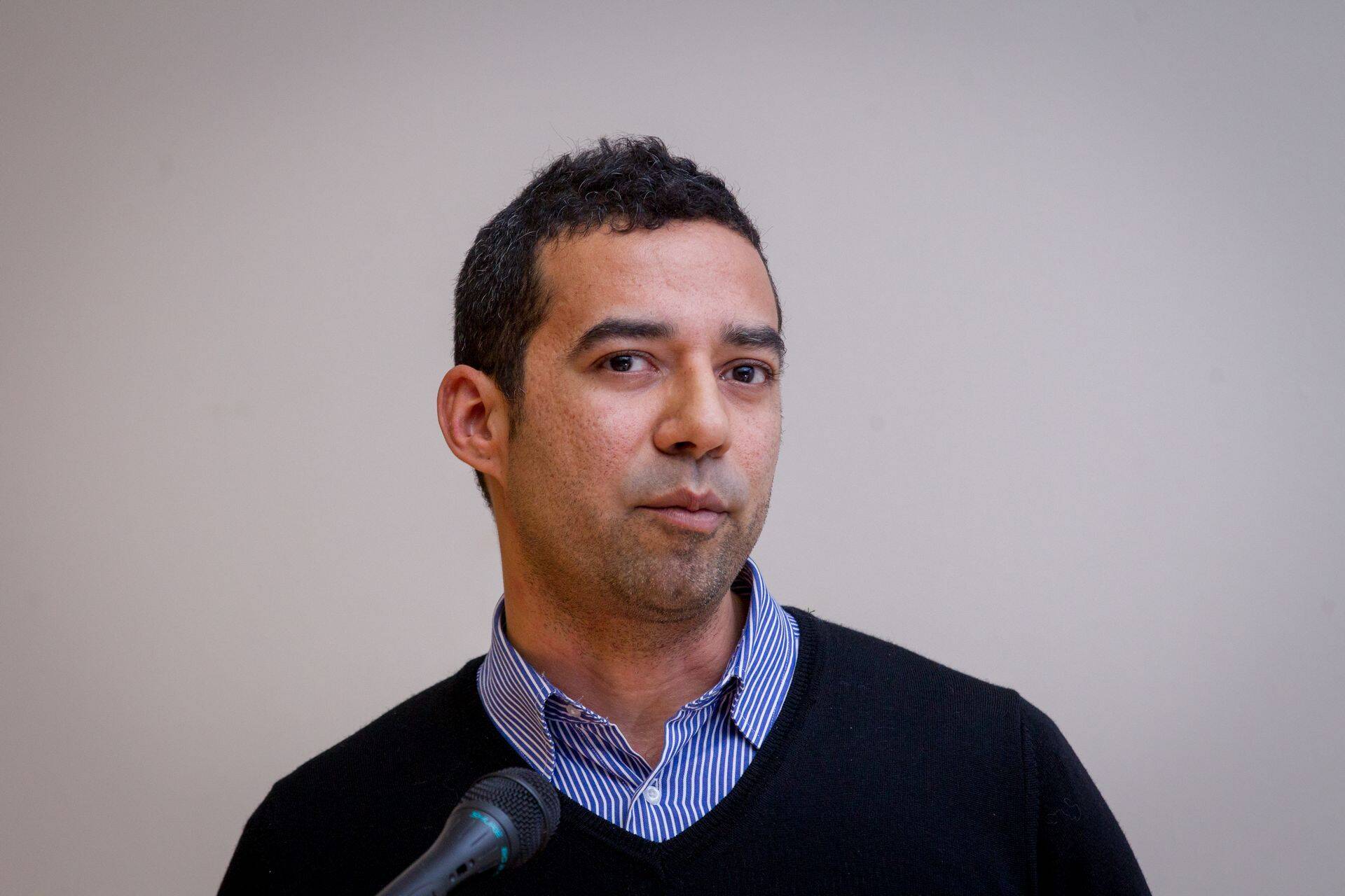 TTÜ doktorant Juan Ernesto Oliveros Müller esinemas mullu kevadel Tallinnas toimunud uussisserändajate kohanemise teemalisel konverentsil.