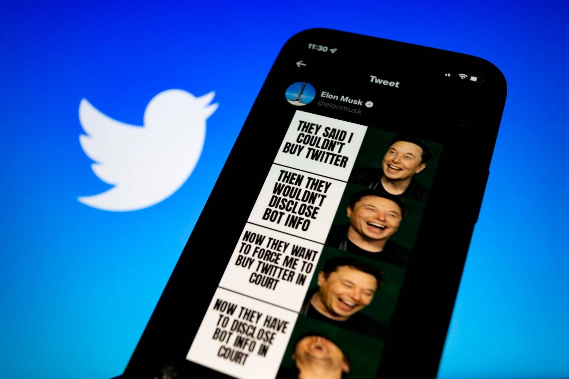 Глава Tesla Илон Маск отреагировал на заявление Twitter, опубликовав саркастический мем.