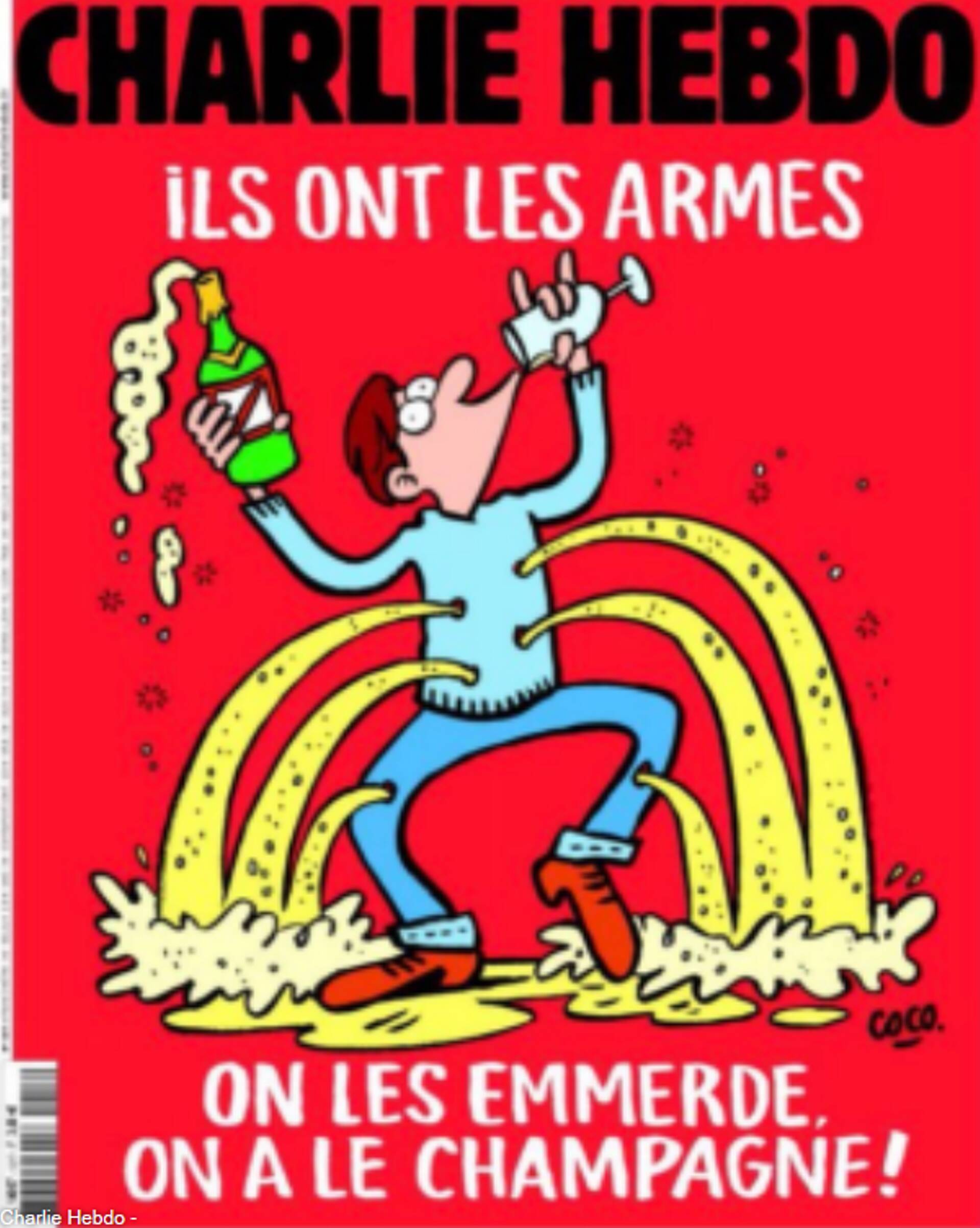 Charlie Hebdo 18. novembri kaas.
