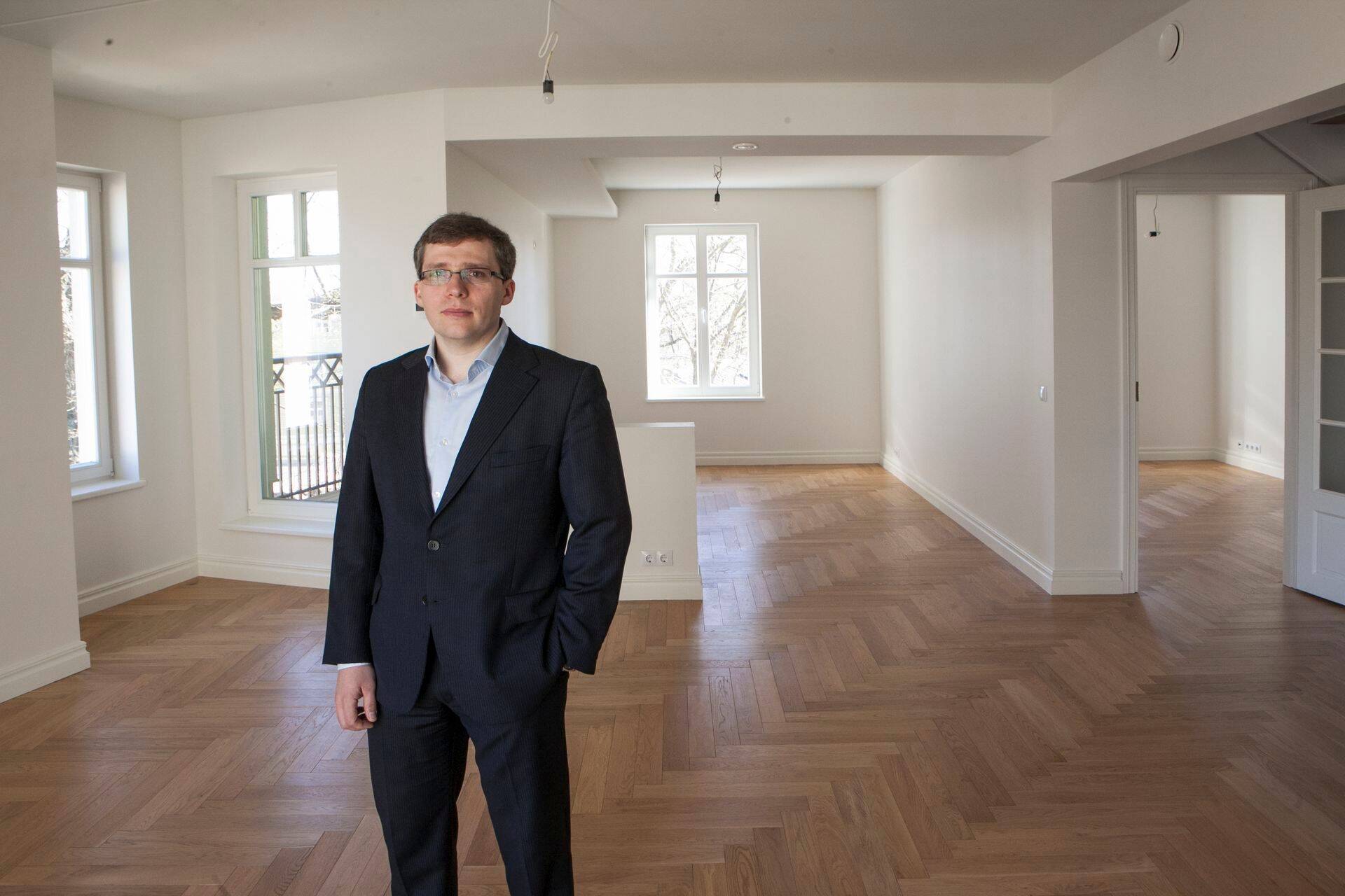 Eco Advice OÜ juhataja Anton Nikitin pakub oma arendustest klientidele võimalust oma kodu planeeringus kaasa rääkida.
Foto: Terje Lepp