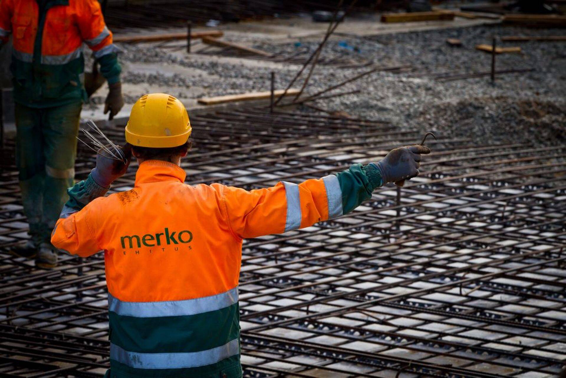 Merko Ehituse tööline.
