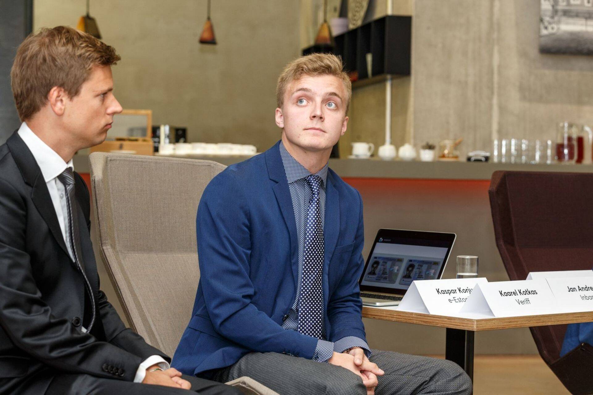 Veriffi juht Kaarel Kotkas (paremal)