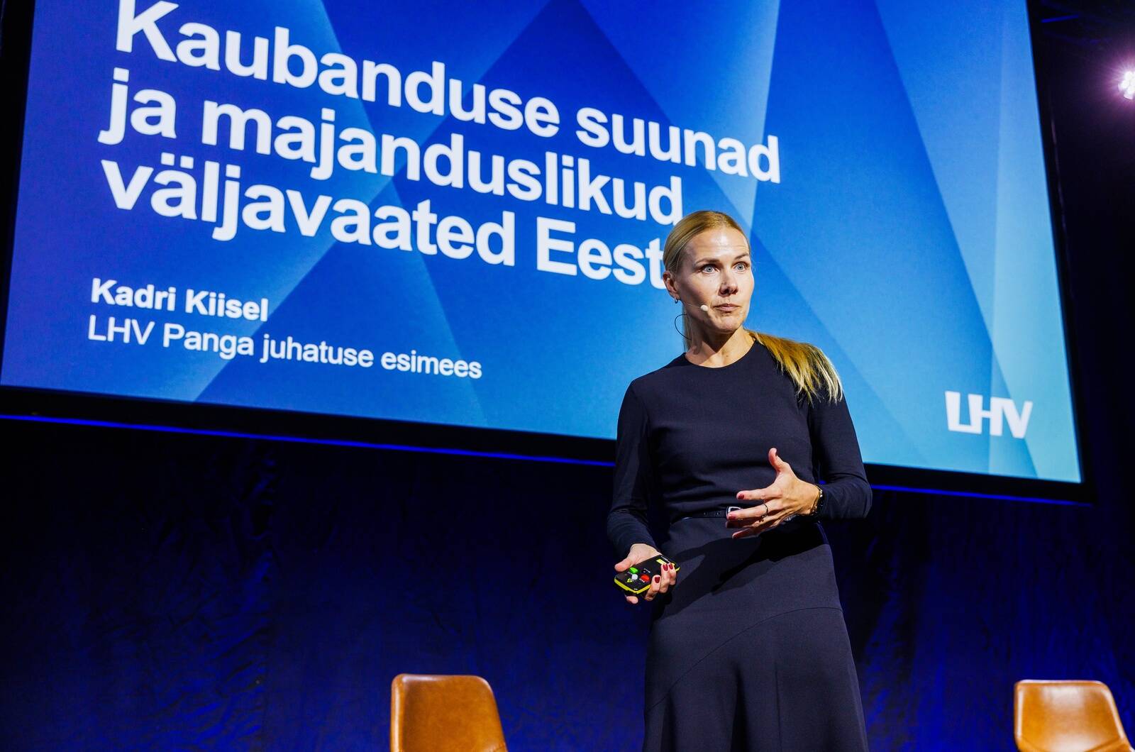 Kadri Kiisel konverentsil Kaubanduse Aastakongress 2024 esinemas.