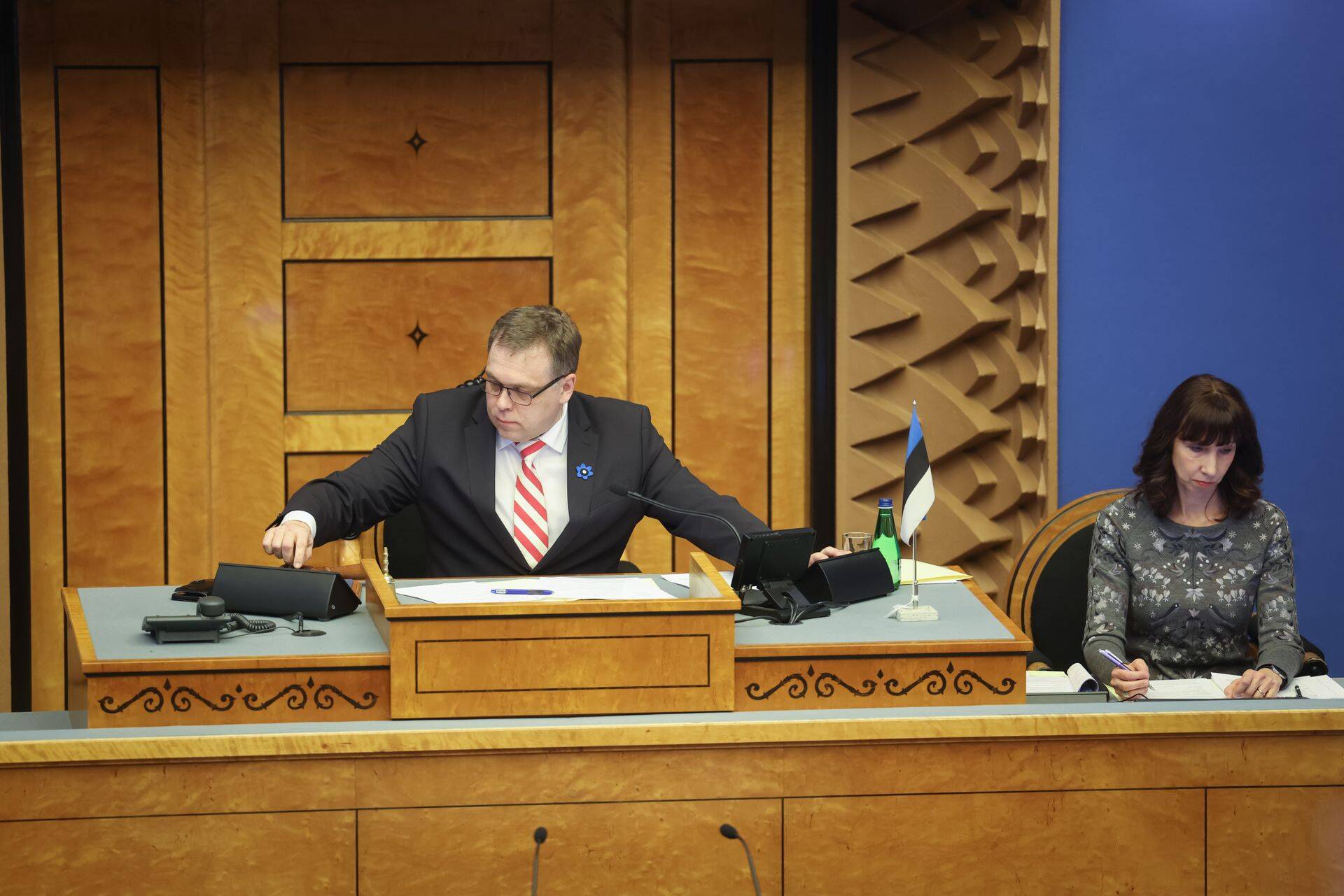 Спикер Рийгикогу от партии «Ээсти 200» Лаури Хуссар.