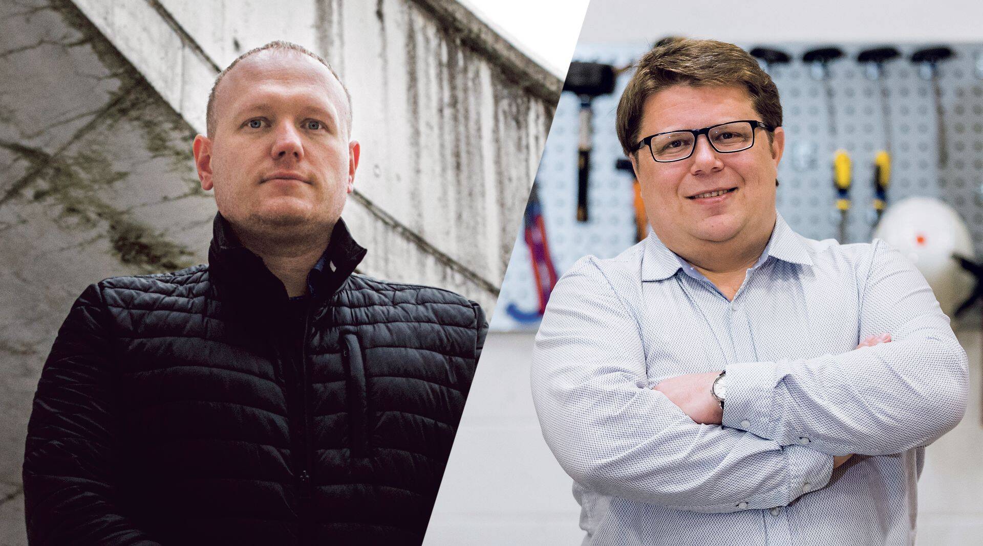 Caribalt Electronic Equipmenti direktor Denis Gorlatšov (vasakul) töötas varem Aleksei Snitsarenko ettevõttes ElectroAir.