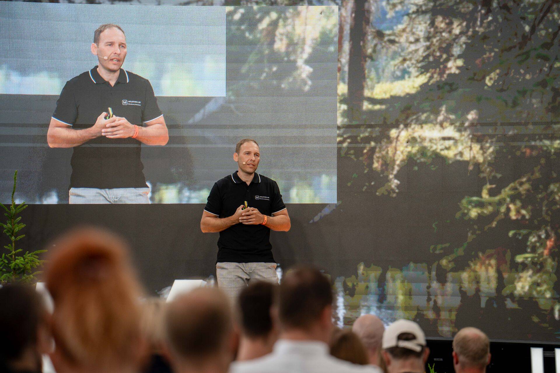 Investor Märten Kress juulikuus toimunud investeerimisfestivali laval.