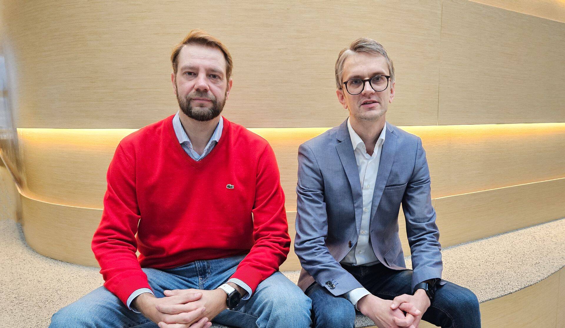 Fifaa tegevjuht Karel Loide ja Kuldar Kullasepp Maksekeskusest.