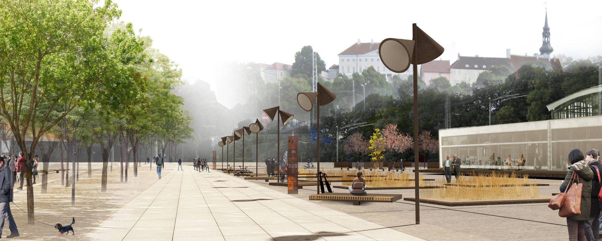 Tulevane tänavaruum Balti jaama juures.