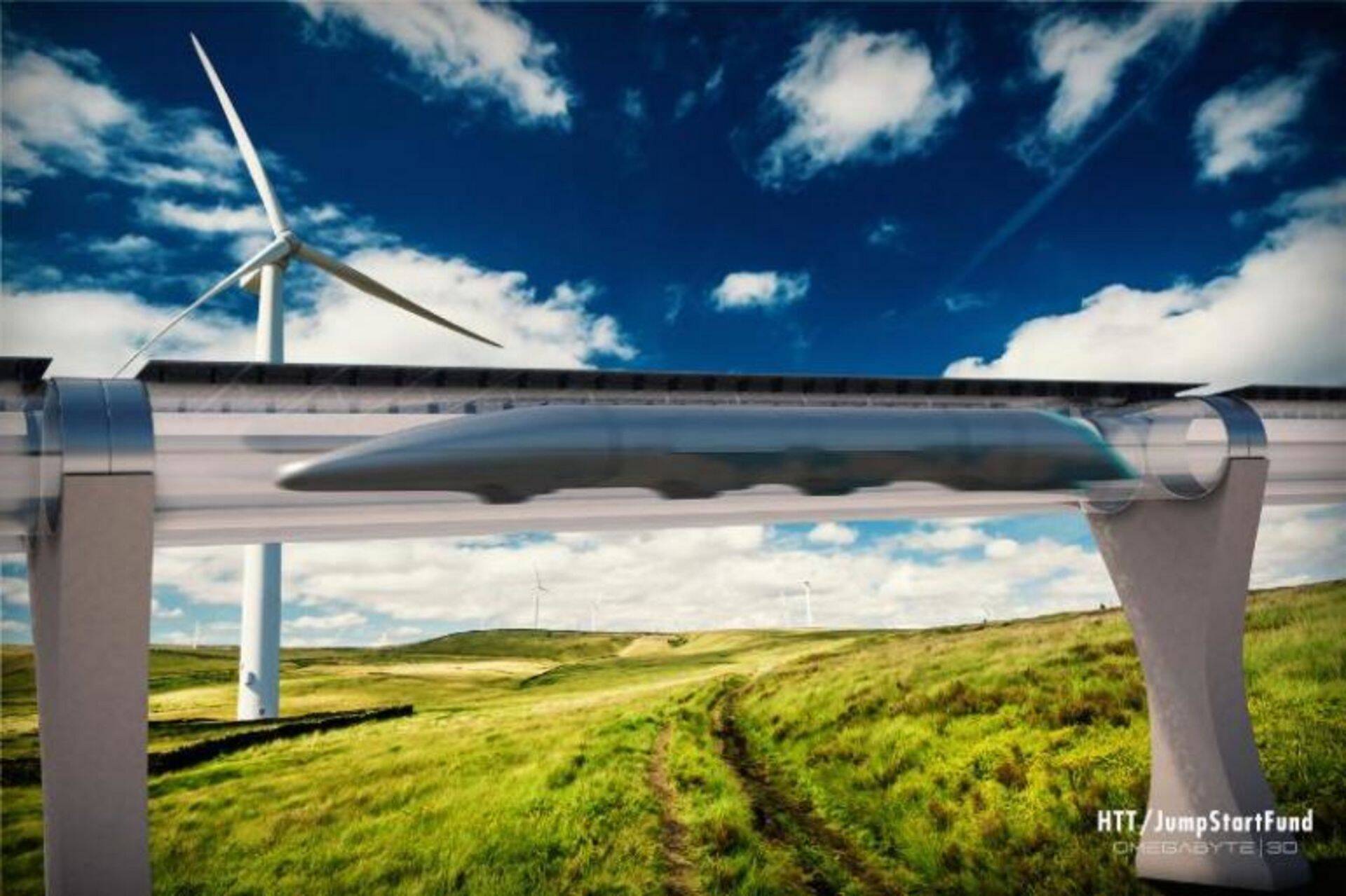 Hyperloop Transportation Technologiesi visioon hüperluubist.