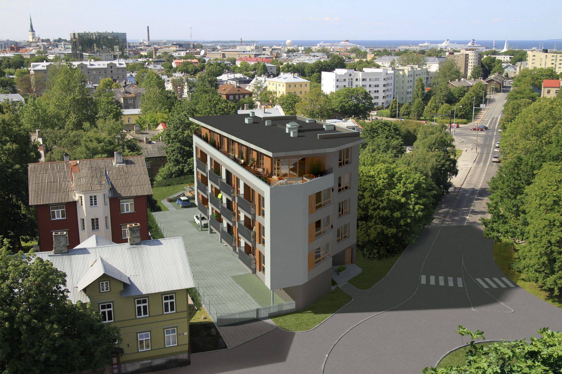 Lubja 9a äsja valminud kortermaja korterite müüki korraldava Pindi Kinnisvara sõnutsi on hoone moodsa arhitektuurikeelega ning sobitub hästi ümbritsevasse keskkonda.