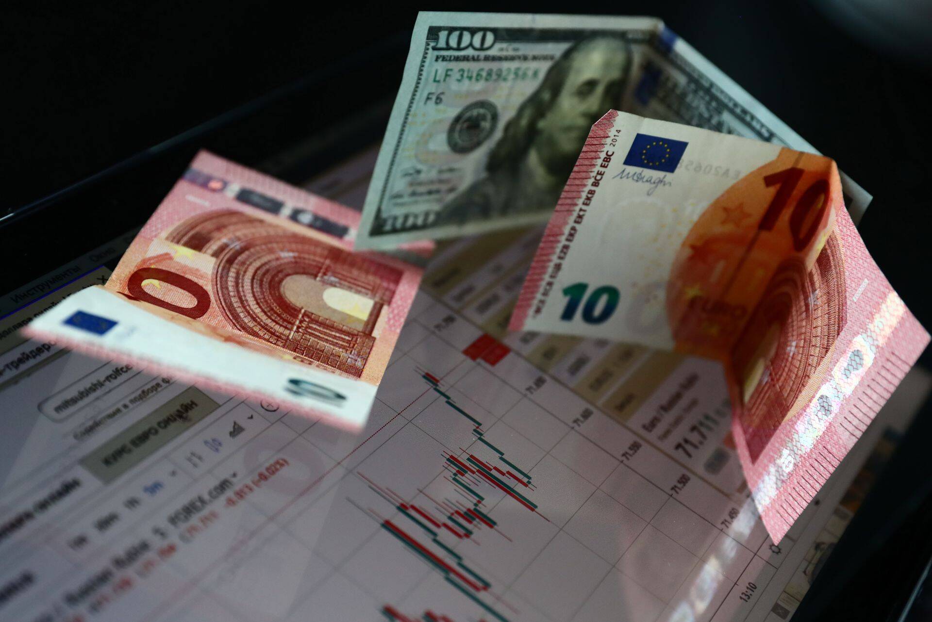 Euro on USA dollari suhtes sel aastal langenud.