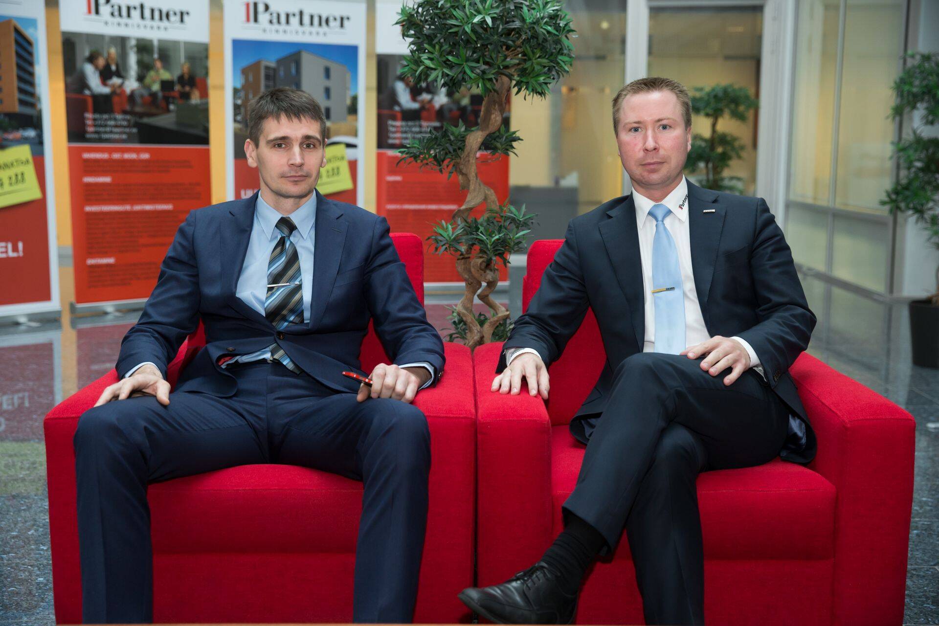 1Partner Kinnisvaragrupi omanikus Martin Vahter ja Tanel Tarum.