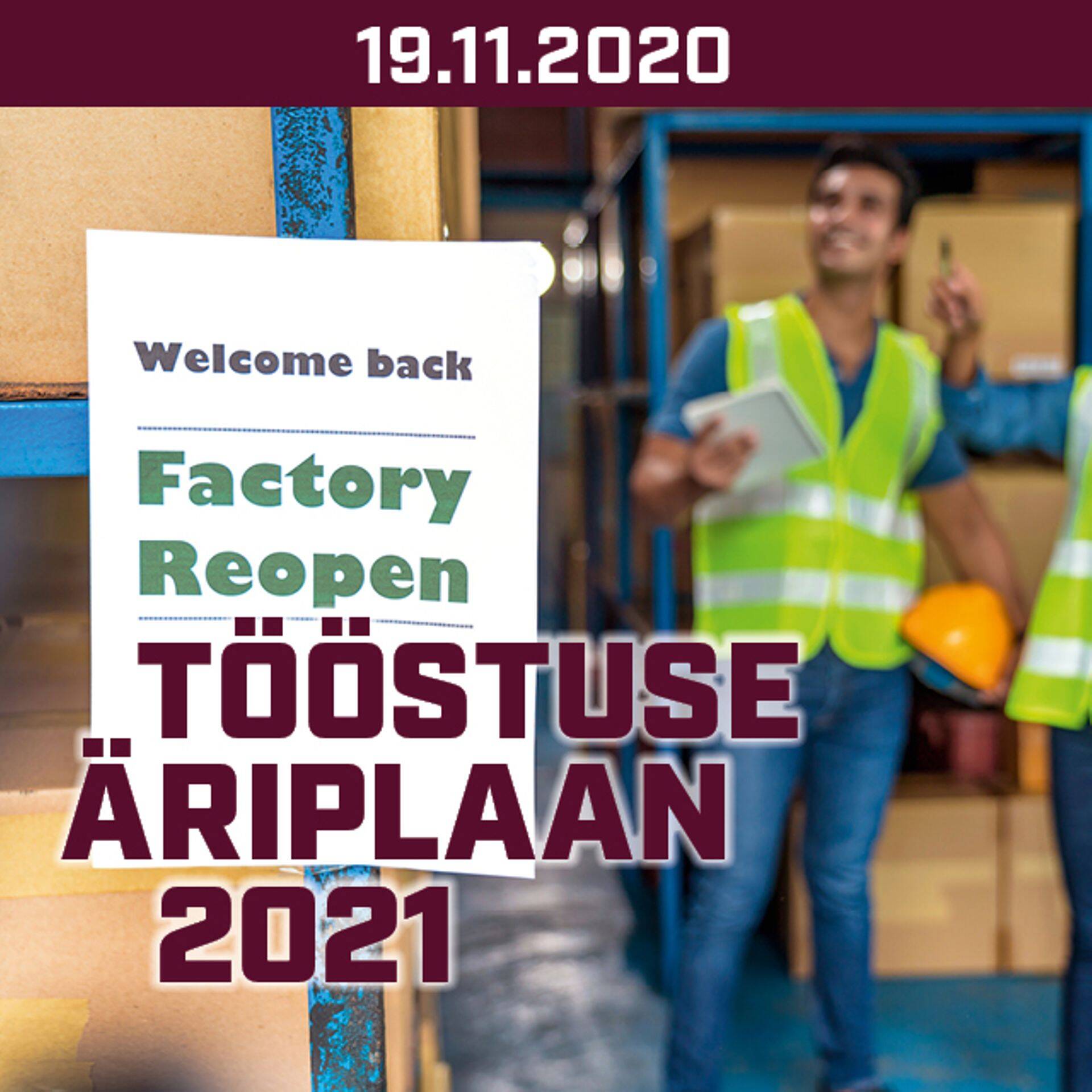 "Tööstuse äriplaan 2021" toimub 19. novembril Tallinna Loomaaia Keskkonnahariduskeskuses