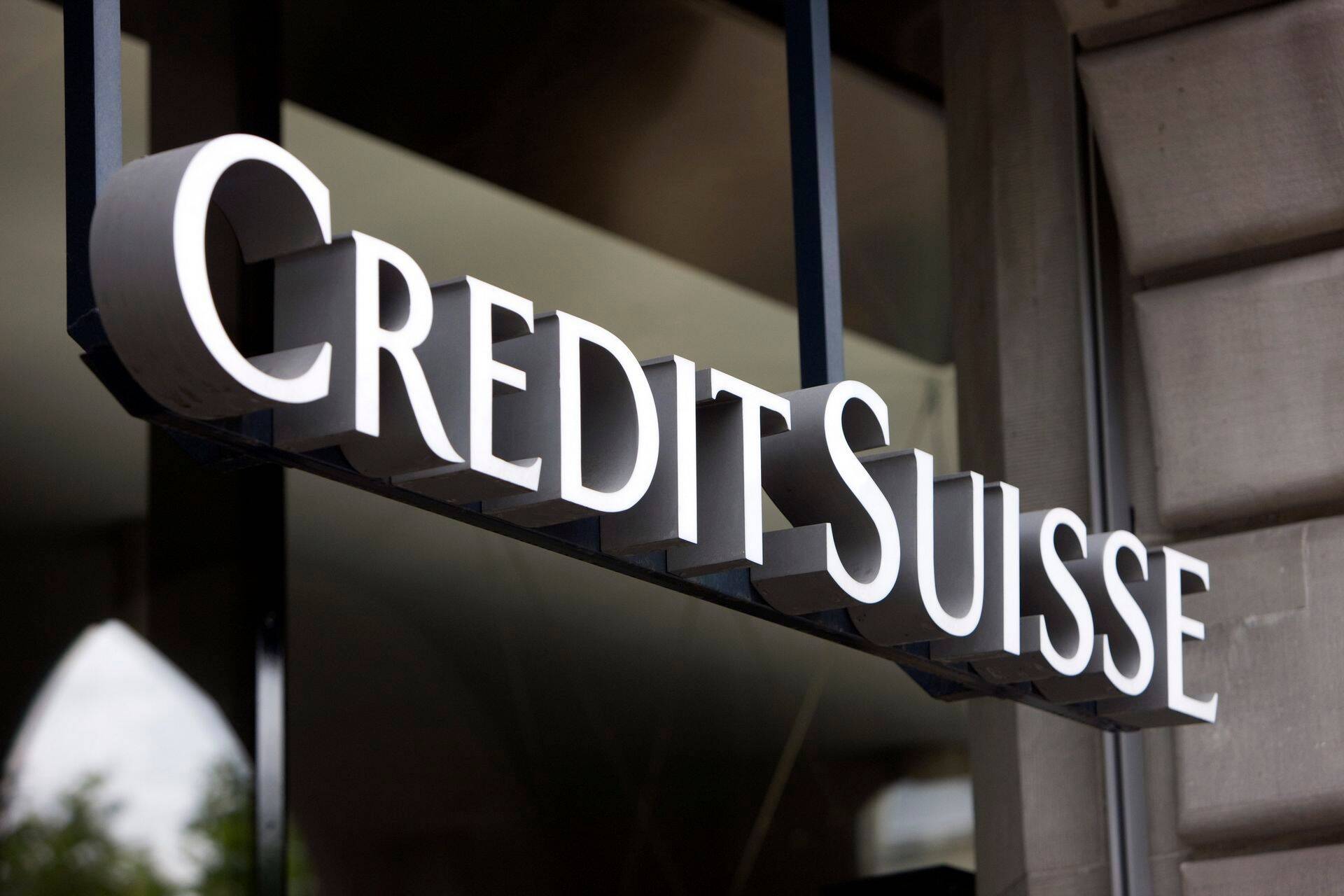 Credit Suisse'i aktsia oli üks nendest, mis suure languse tegi.