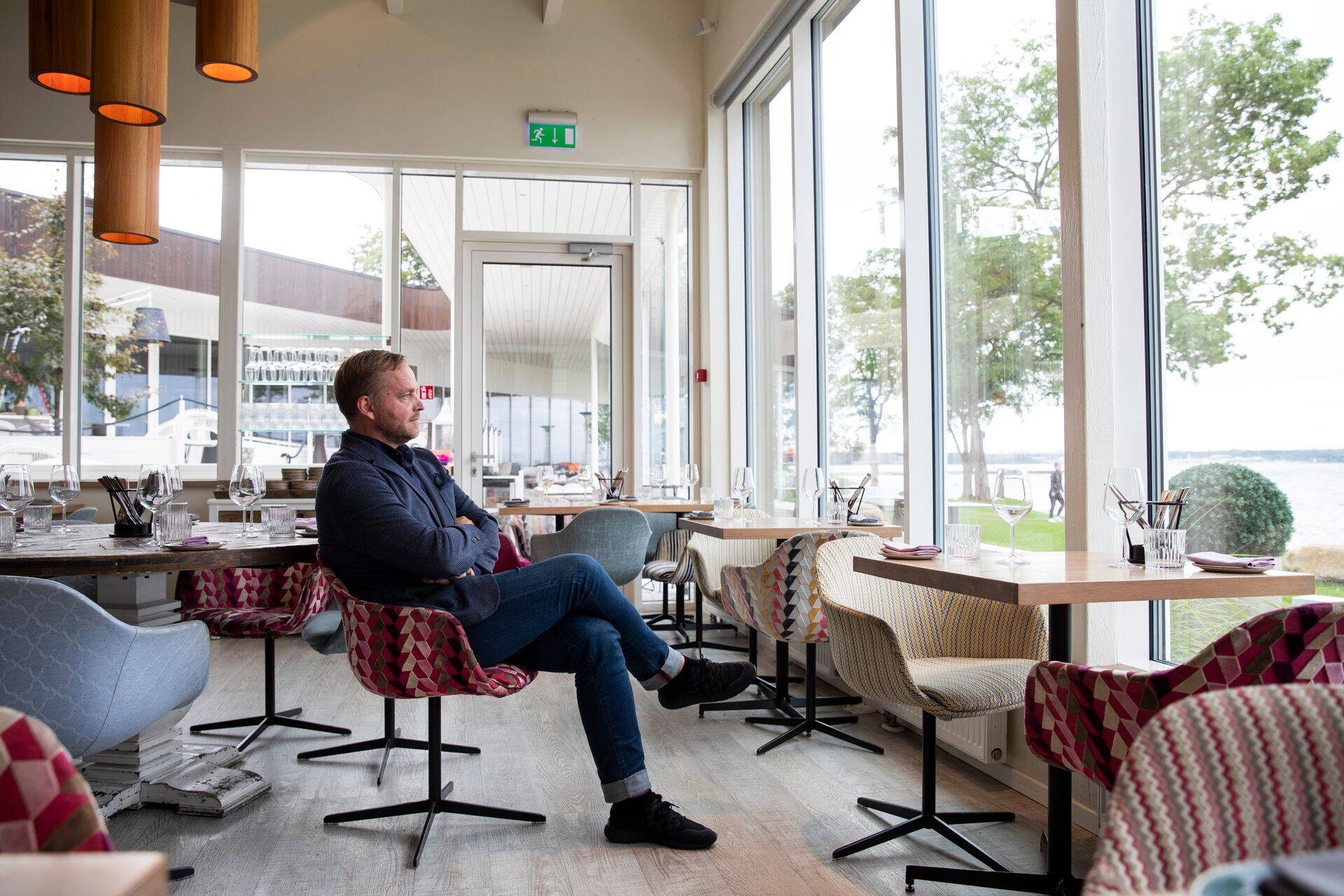 Restoraniettevõtja Martti Siimann NOA restoranis.