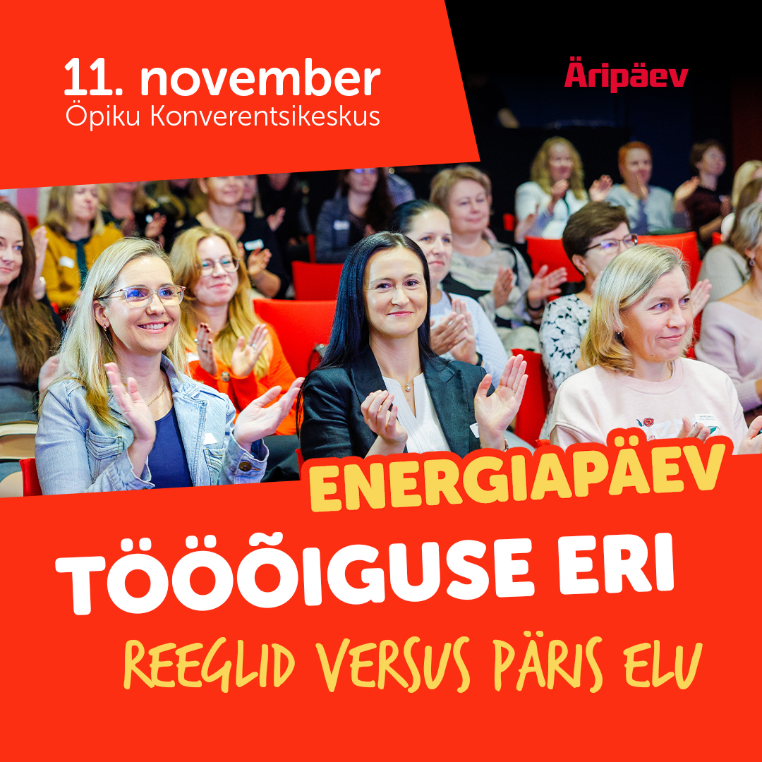 Raamatupidajate Energiapäev / Tööõiguse ERI