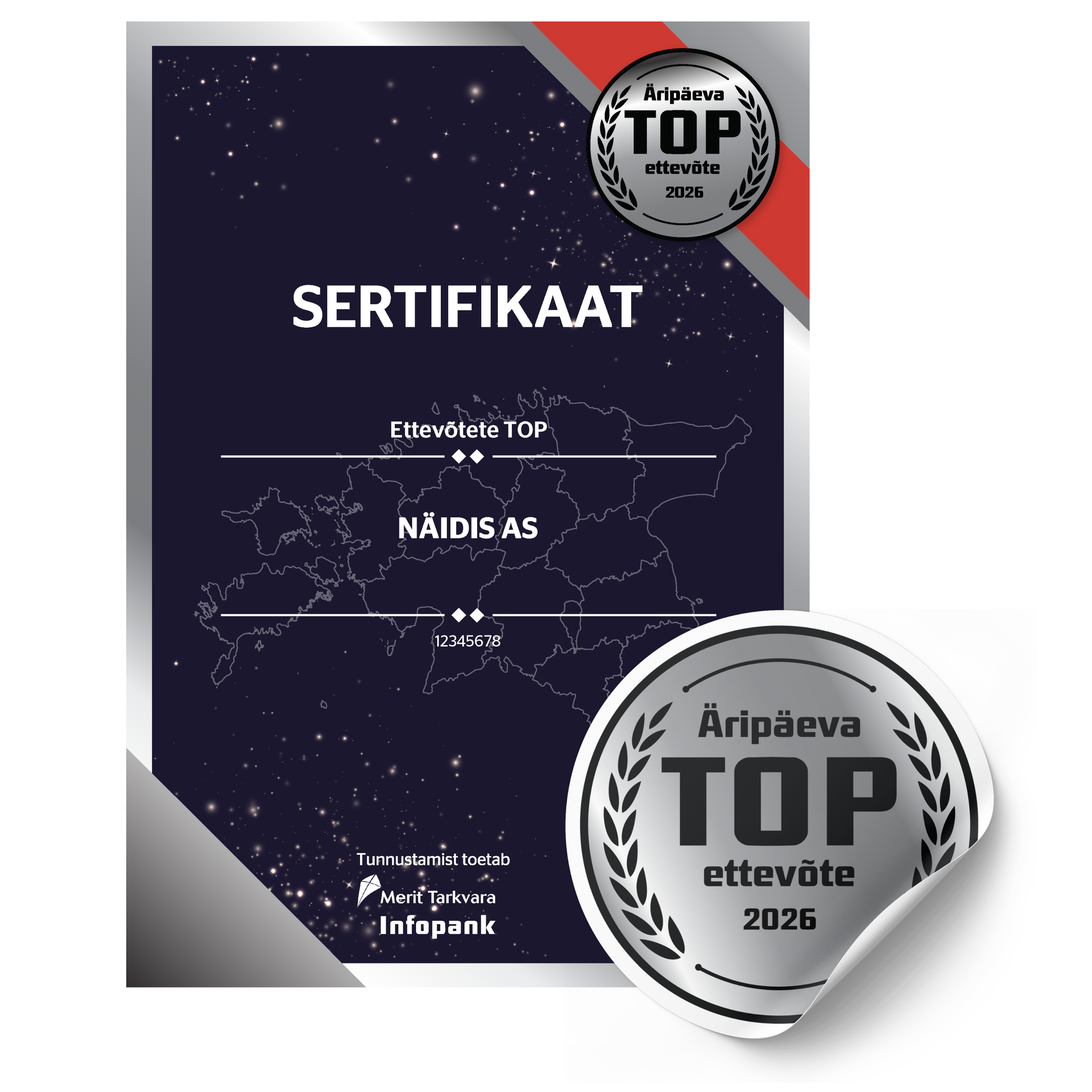 TOP ettevõte platinum pakett 25 aastat järjest