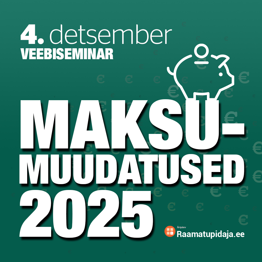 Maksumuudatused 2025-2026