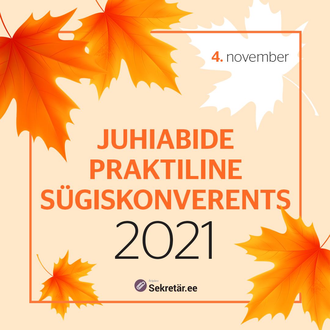 Juhiabide praktiline sügiskonverents 2021