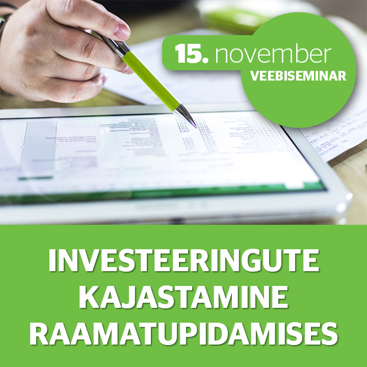 Investeeringute kajastamine raamatupidamises