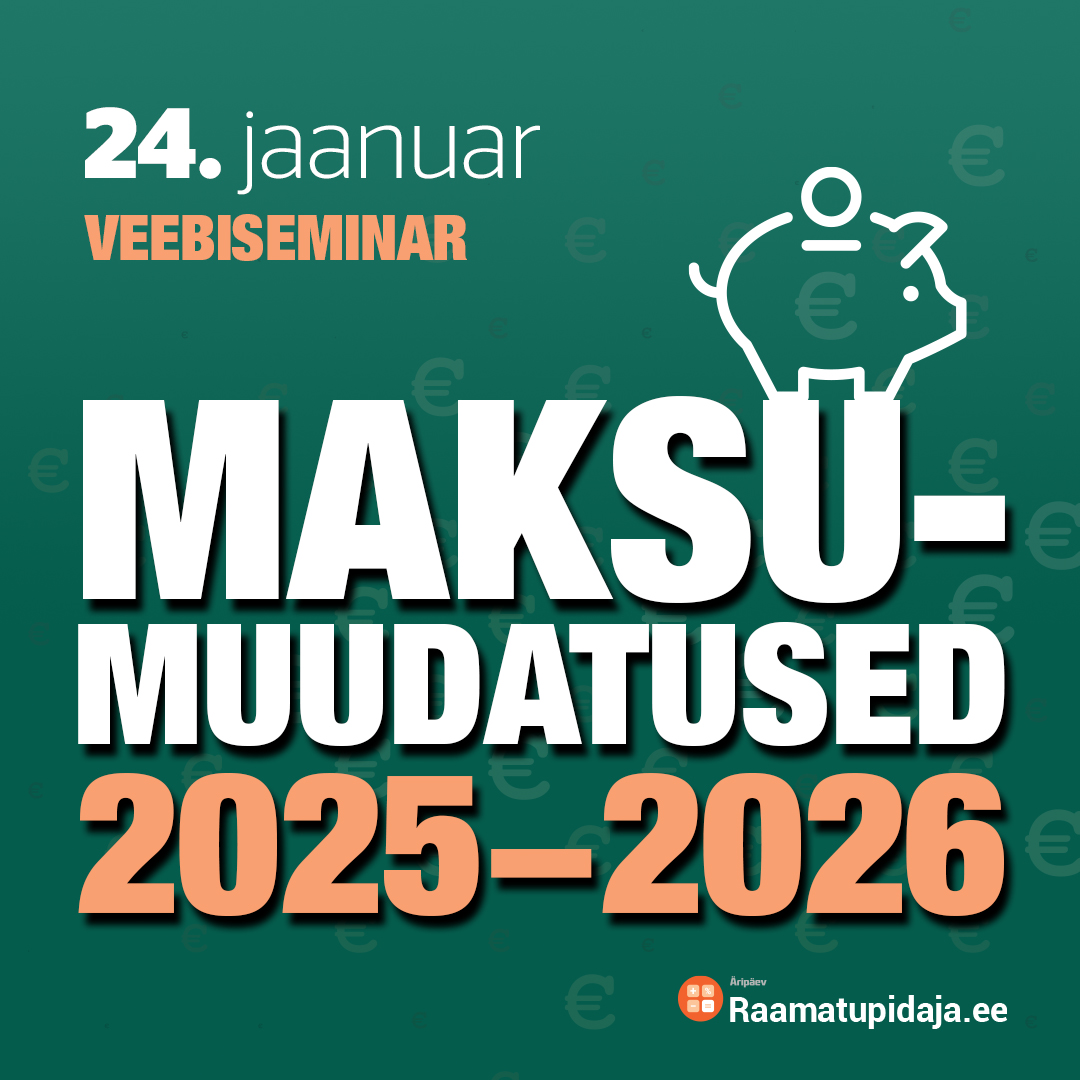 Maksumuudatused 2025-2026