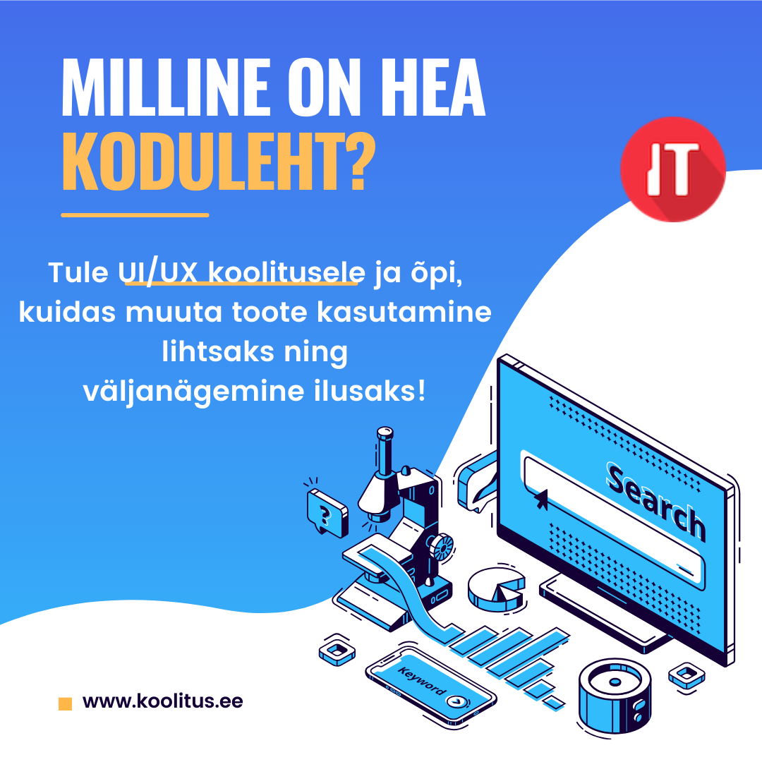 10.12-11.12.2024 UI/UX – Kasutajakogemuse ja kasutajaliidese disain